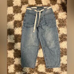 Cali 1850 Low Slung Barrel Cargo Jeans